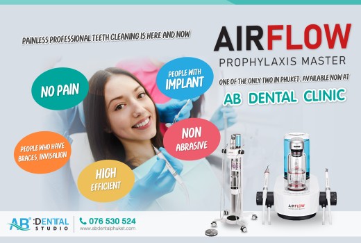 PAINLESS professional teeth cleaning with "AIRFLOW® Prophylaxis Master"